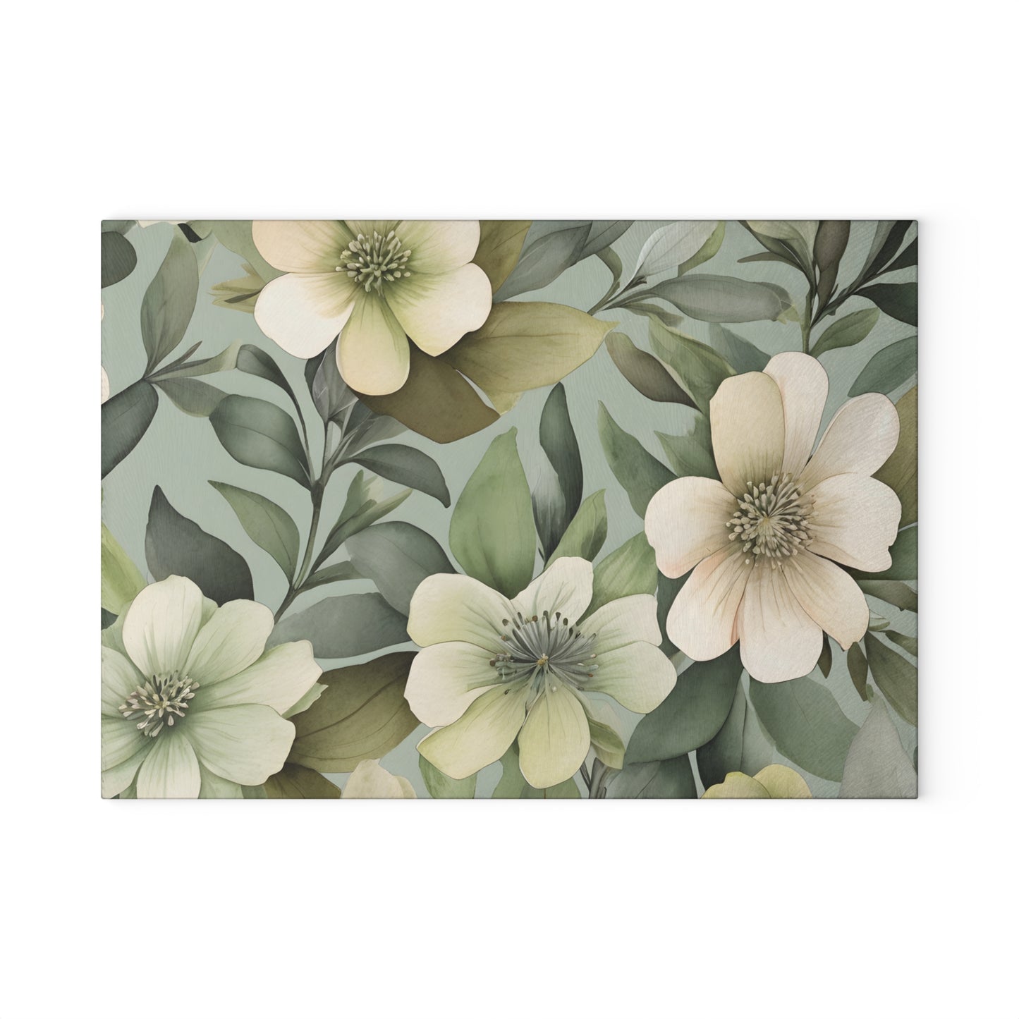 Serene Floral Cutting Board/Kitchen Cutting Board/Chopping Board/Large Cutting Board/Non-Slip Cutting Board/Durable Cutting Board