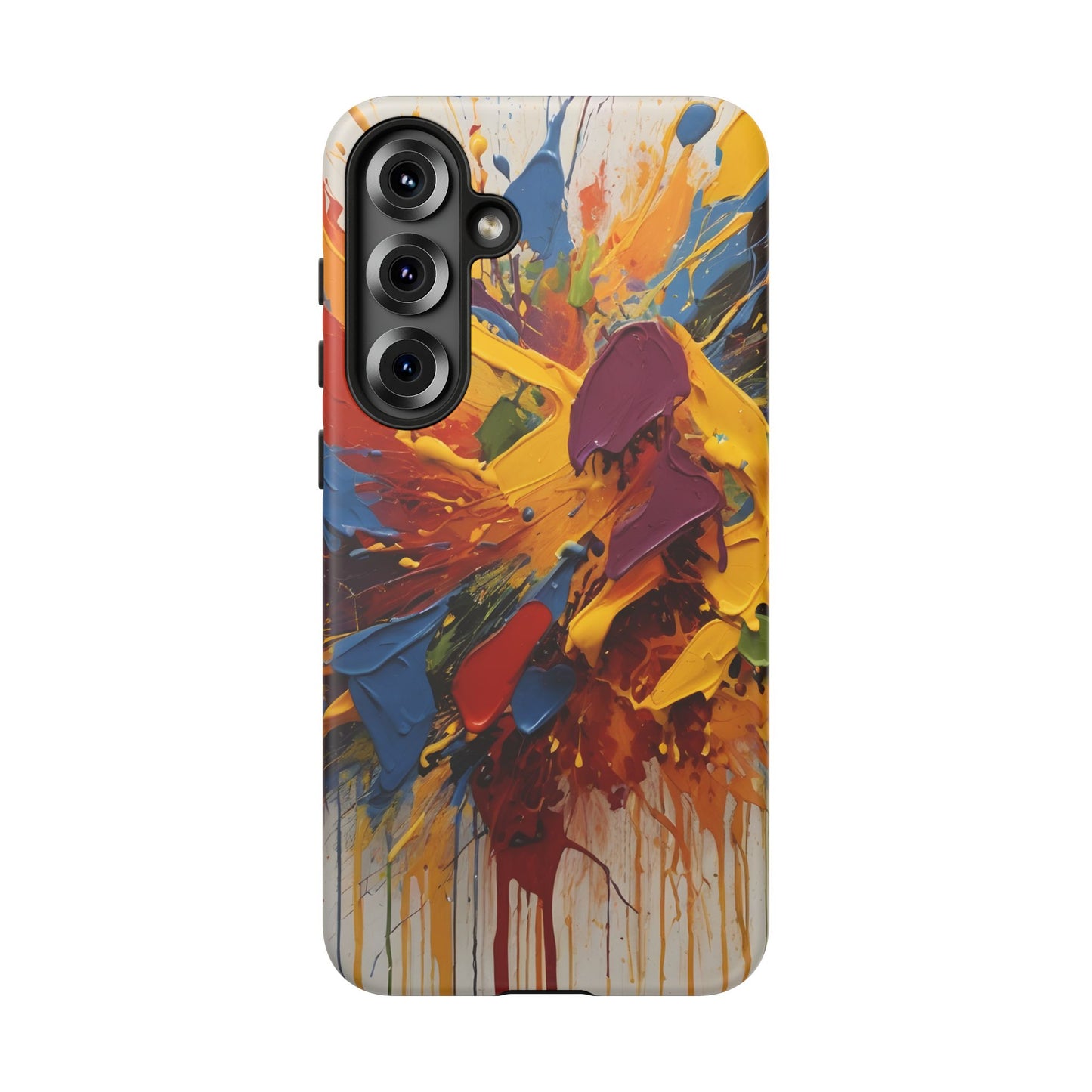 Color Splash Paint Splatter Phone Case |compatible with Samsung|Abstract Art Case|Colorful Protective Cover|Artistic Gift|Vibrant Design