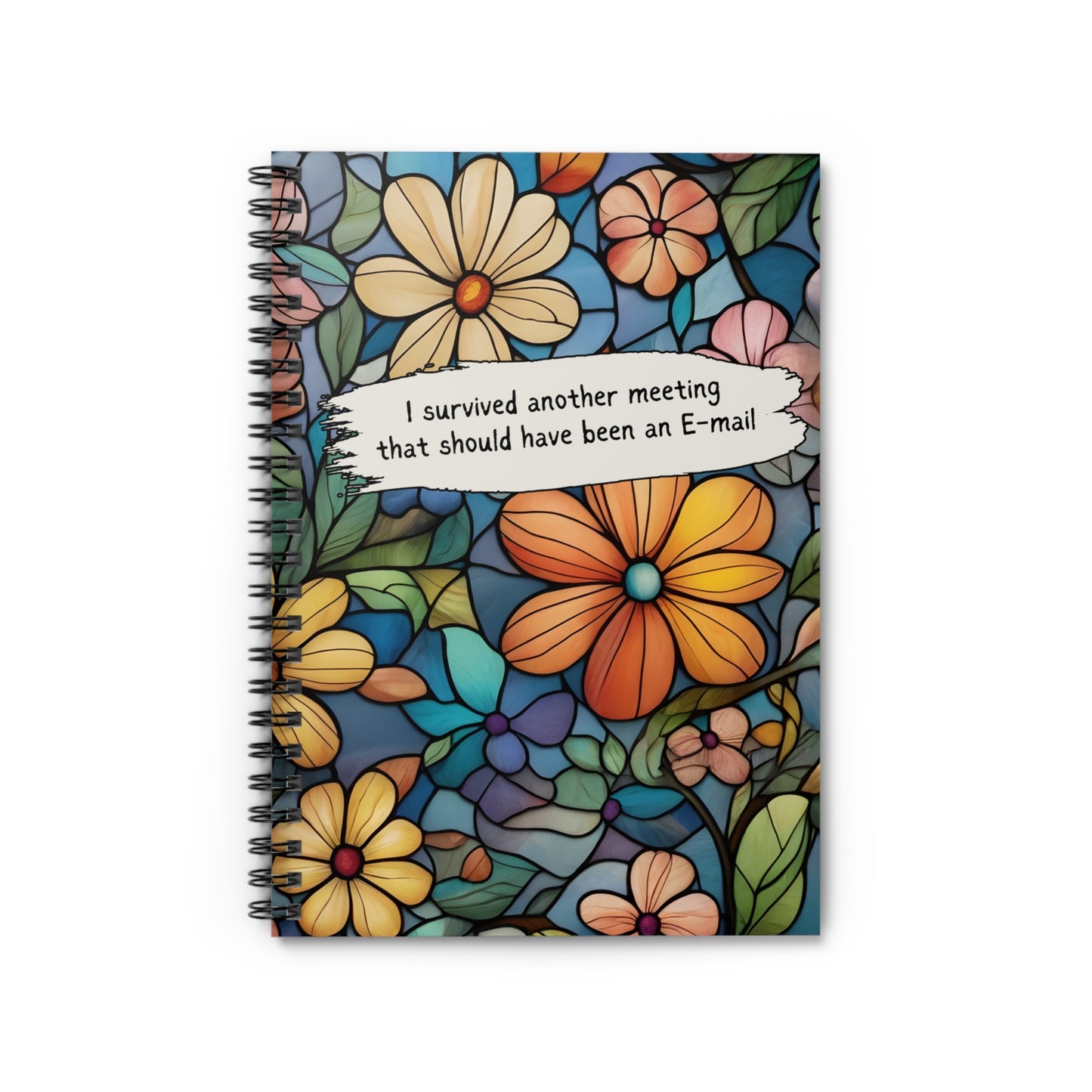 I survived Another Meeting That Should Have Been an Email/Spiral Notebook/Ruled Line Pages/Coworker Gift/Present