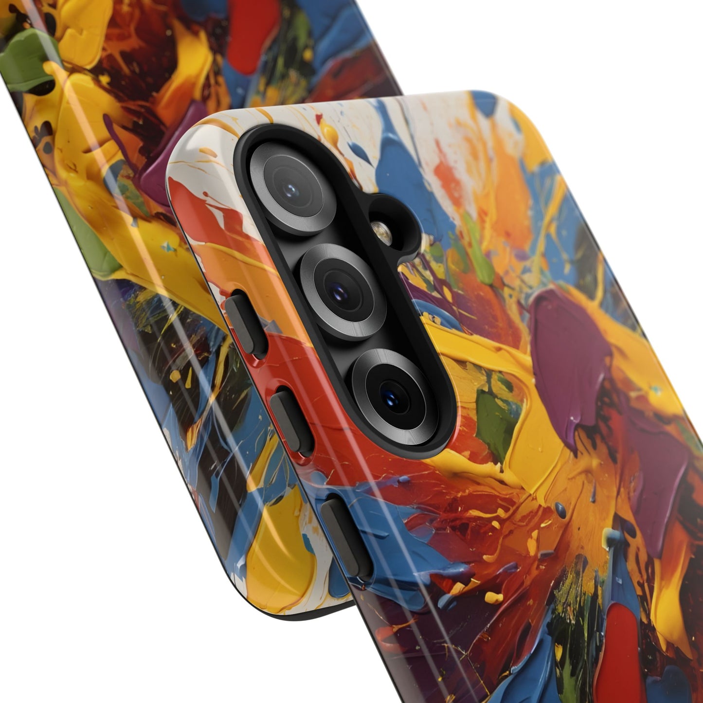 Color Splash Paint Splatter Phone Case |compatible with Samsung|Abstract Art Case|Colorful Protective Cover|Artistic Gift|Vibrant Design
