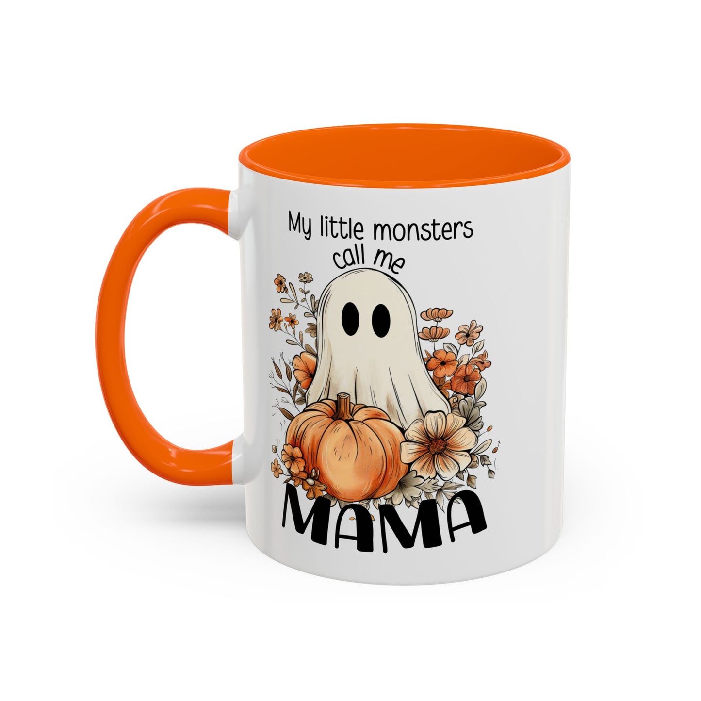 My Little Monsters Call Me Mama Halloween Coffee Mug - Perfect for Coffee Lovers, Halloween Gifts, Quirky Kitchen Decor, Holiday Present