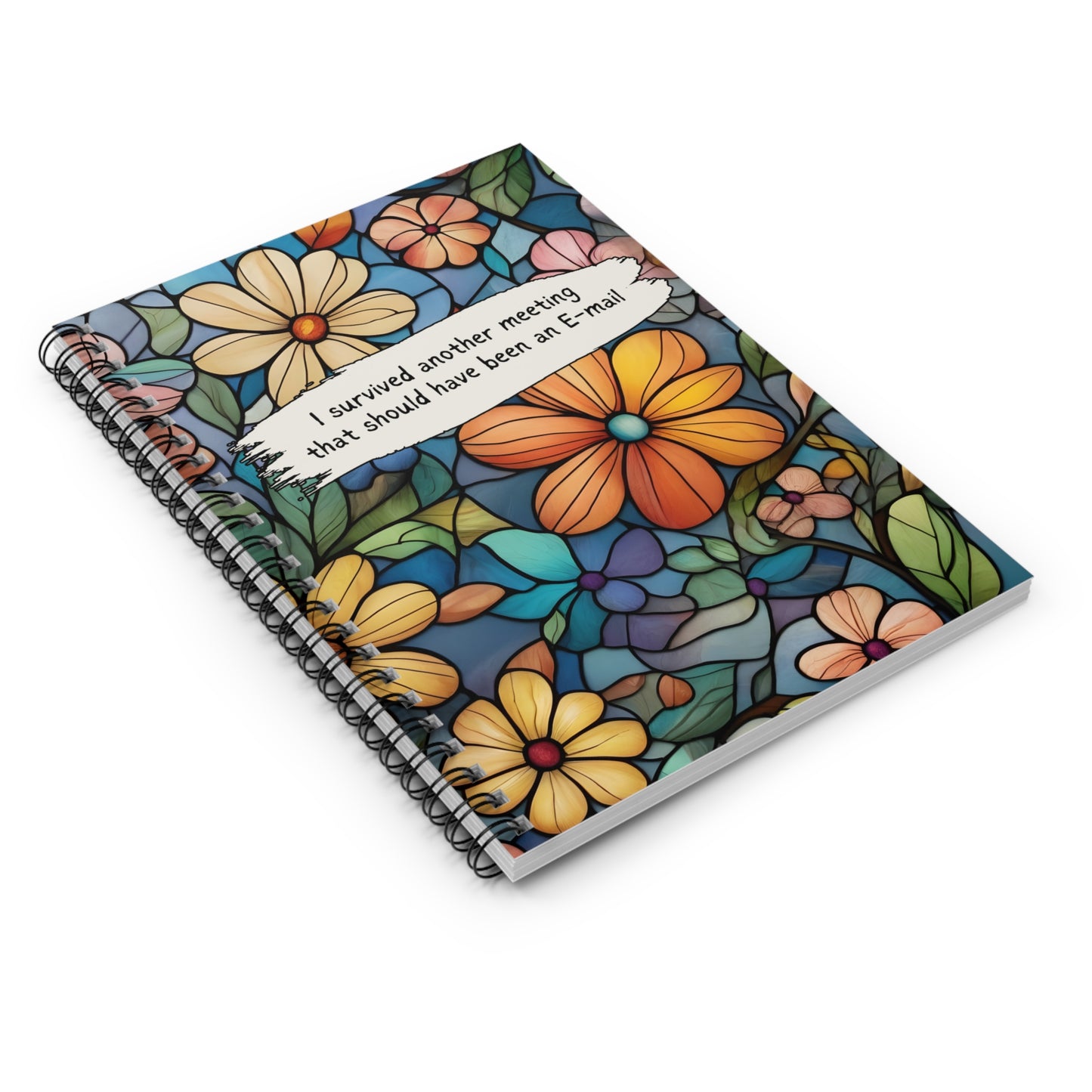 I survived Another Meeting That Should Have Been an Email/Spiral Notebook/Ruled Line Pages/Coworker Gift/Present