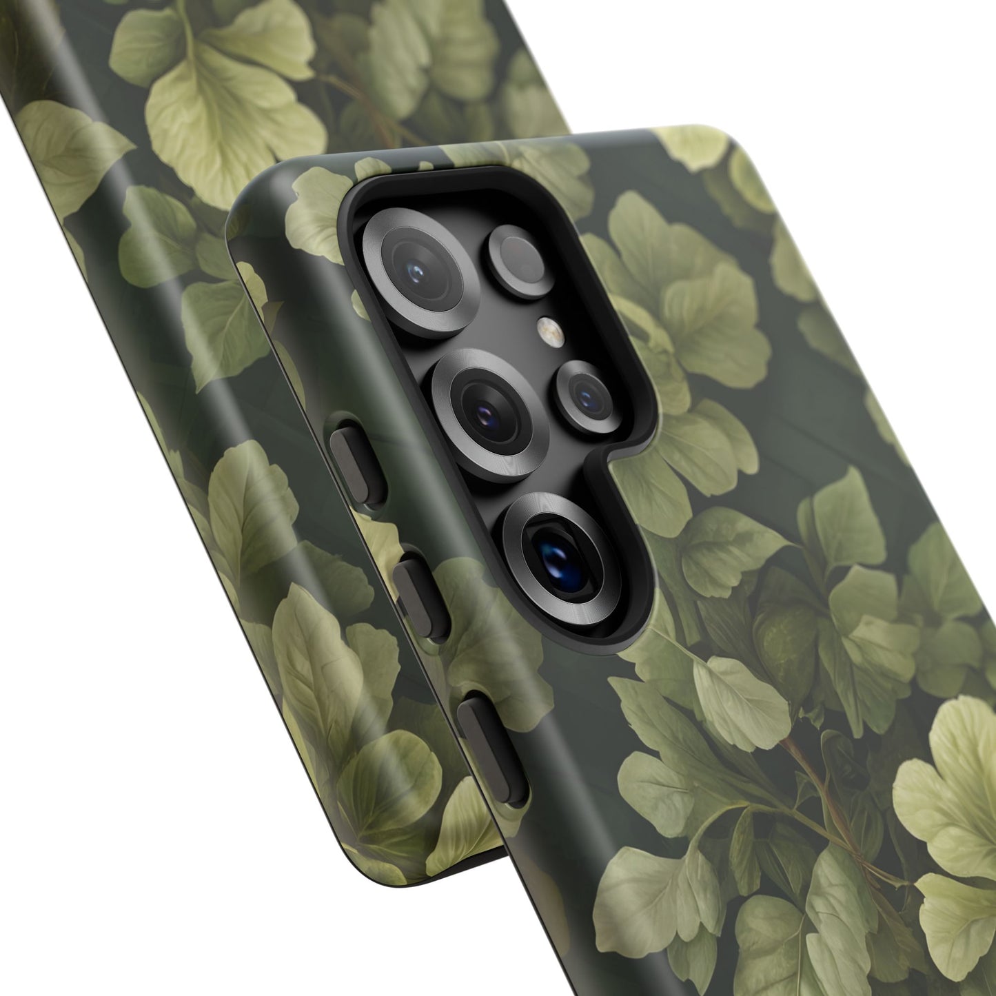 Stylish Green Leaf Samsung Phone Case - Durable & Trendy Design|Colorful Protective Cover|Artistic Gift|Vibrant Design