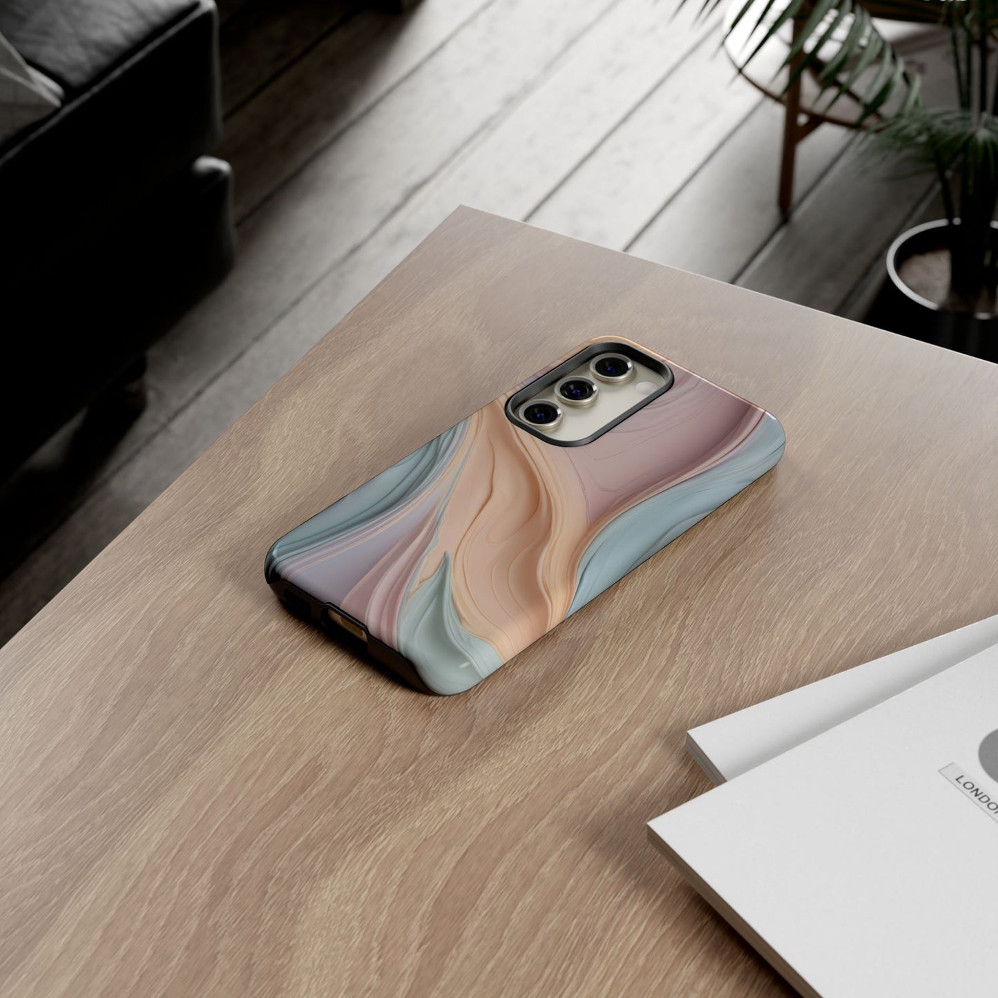 Textured Swirly Whirlwind Phone Case Cover / Gift / Compatible with Samsung / Gift for Her, Birthday Present, Stylish Protection
