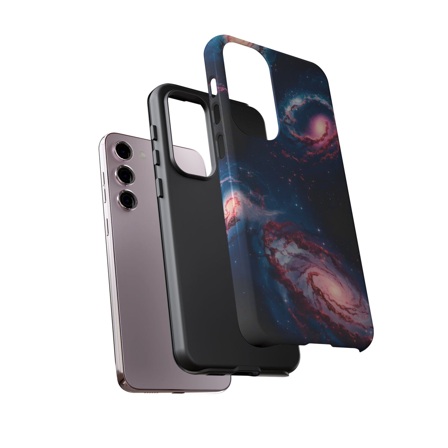 Swirling Galaxies Glossy / Matte Phone Case / Compatible with Samsung / Gift / Birthday Present, Stylish Protection