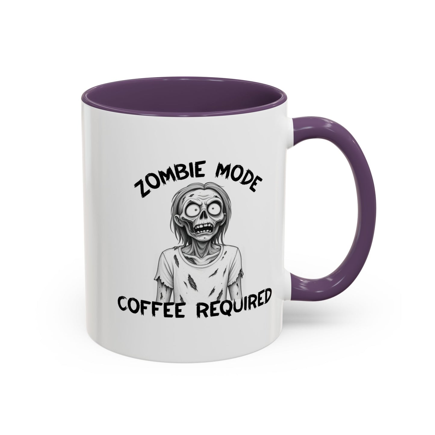 Funny Ceramic Zombie Mode Coffee Mug - Perfect for Coffee Lovers, Halloween Gifts, Quirky Kitchen Decor, Unique Holiday Present, Humor Mug