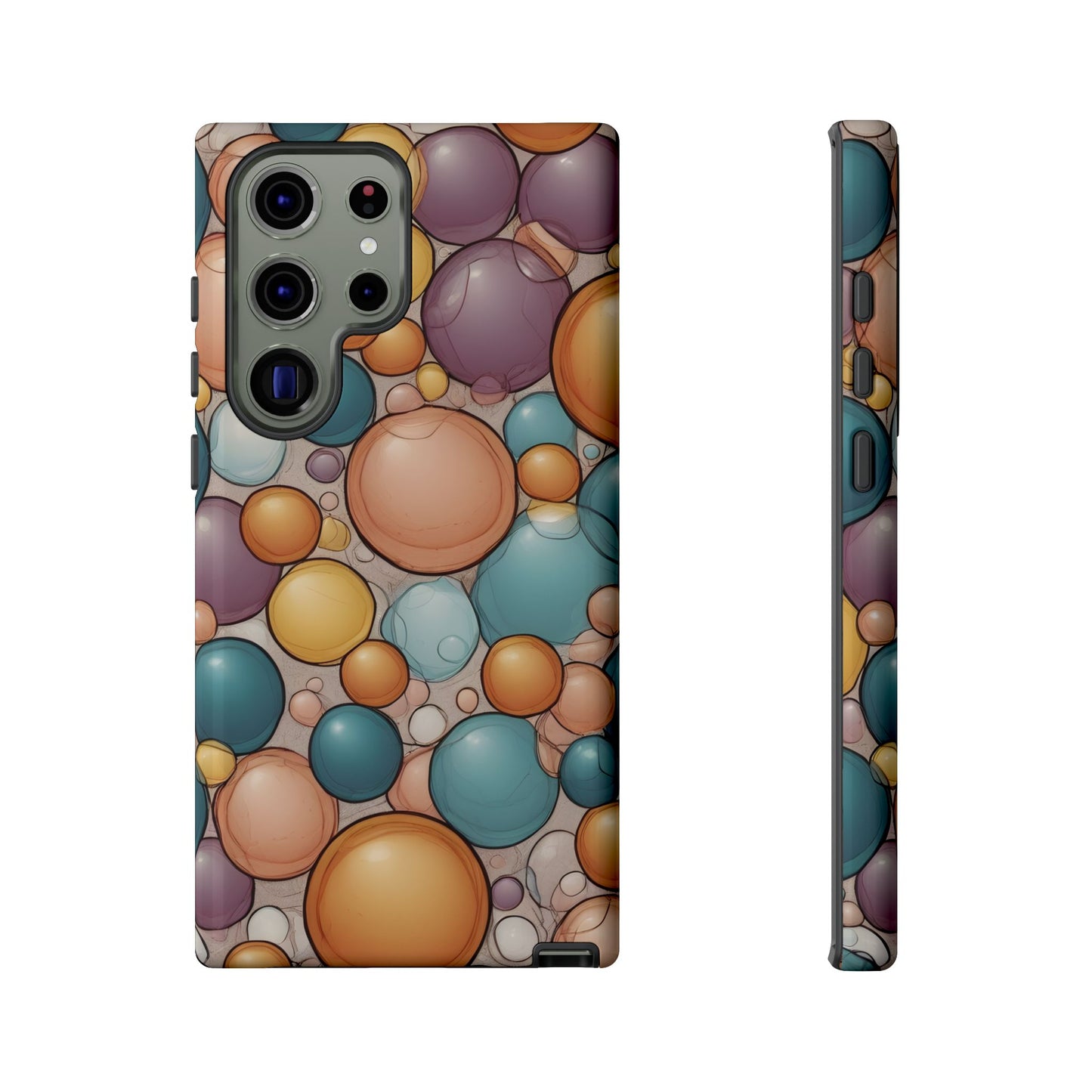Playful Bubble Art Phone Case / Gift Phone Cover / Compatible with Samsung / Gift for Her, Bubble Art, Birthday Present, Stylish Protection