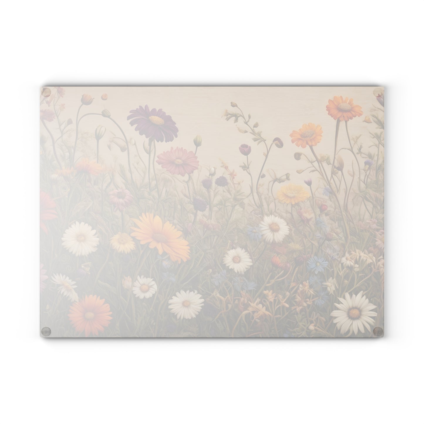 Vibrant Wildflower Cutting Board/Kitchen Cutting Board/Chopping Board/Large Cutting Board/Non-Slip Cutting Board | Durable Cutting Board