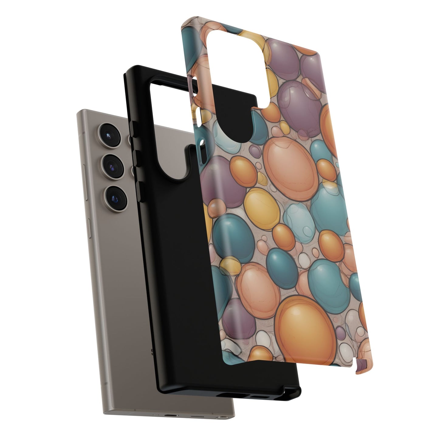 Playful Bubble Art Phone Case / Gift Phone Cover / Compatible with Samsung / Gift for Her, Bubble Art, Birthday Present, Stylish Protection