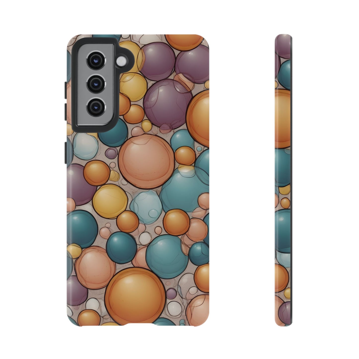 Playful Bubble Art Phone Case / Gift Phone Cover / Compatible with Samsung / Gift for Her, Bubble Art, Birthday Present, Stylish Protection