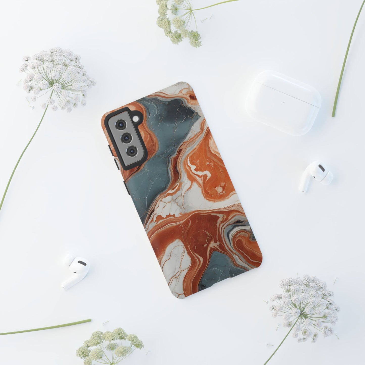 Swirling Liquid Marble Phone Case Cover / Compatible with Samsung / Gift / Birthday Present, Stylish Protection