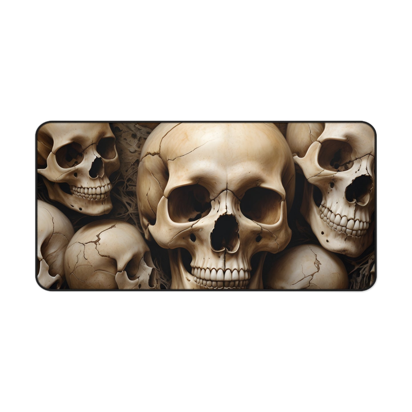Skull Themed Desk Mat for Gamers and Creatives Durable, Anti-Slip Gaming Mat/Perfect for Desktop and Laptop Setups