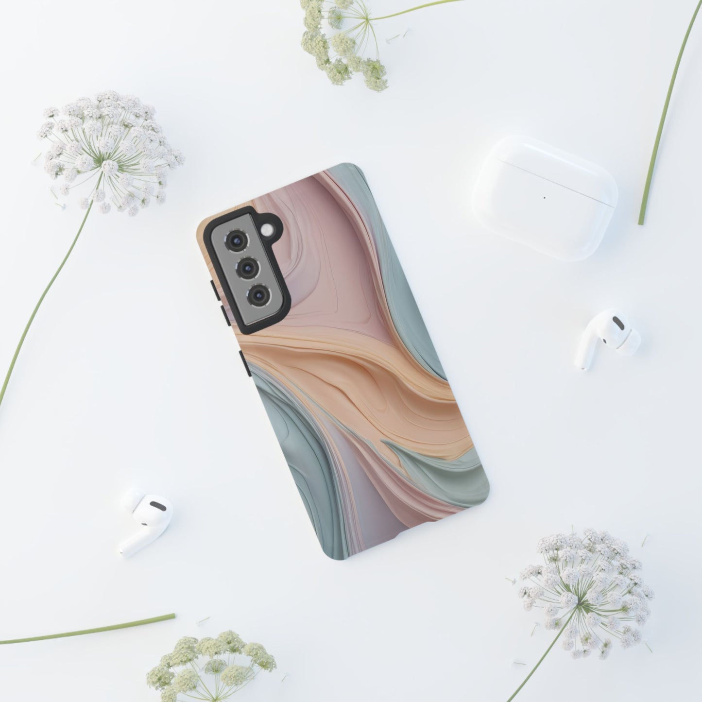 Textured Swirly Whirlwind Phone Case Cover / Gift / Compatible with Samsung / Gift for Her, Birthday Present, Stylish Protection