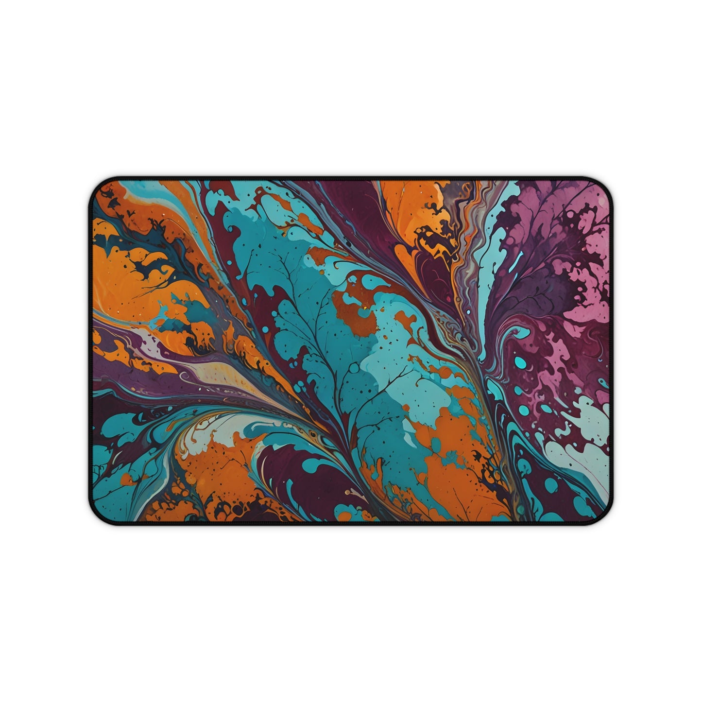 Swirling Colors Desk Mat/Abstract Art Mouse Pad/Fluid Art Mouse Pad/Large Desk Mat/Anti-Slip Mouse Pad/Gaming Mouse Pad