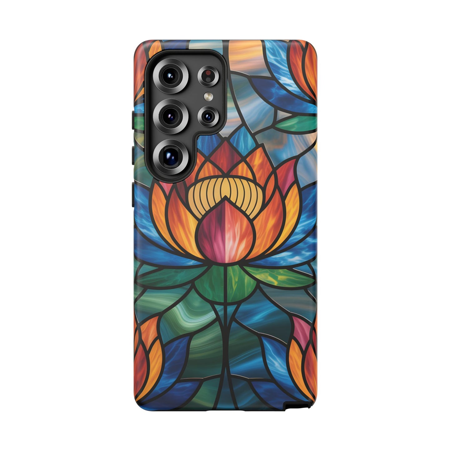 Vibrant Lotus Tough Phone Case Cover-Colorful Floral Design, Gift for Flower Lovers, Stylish Tech Accessories, Samsung compatible