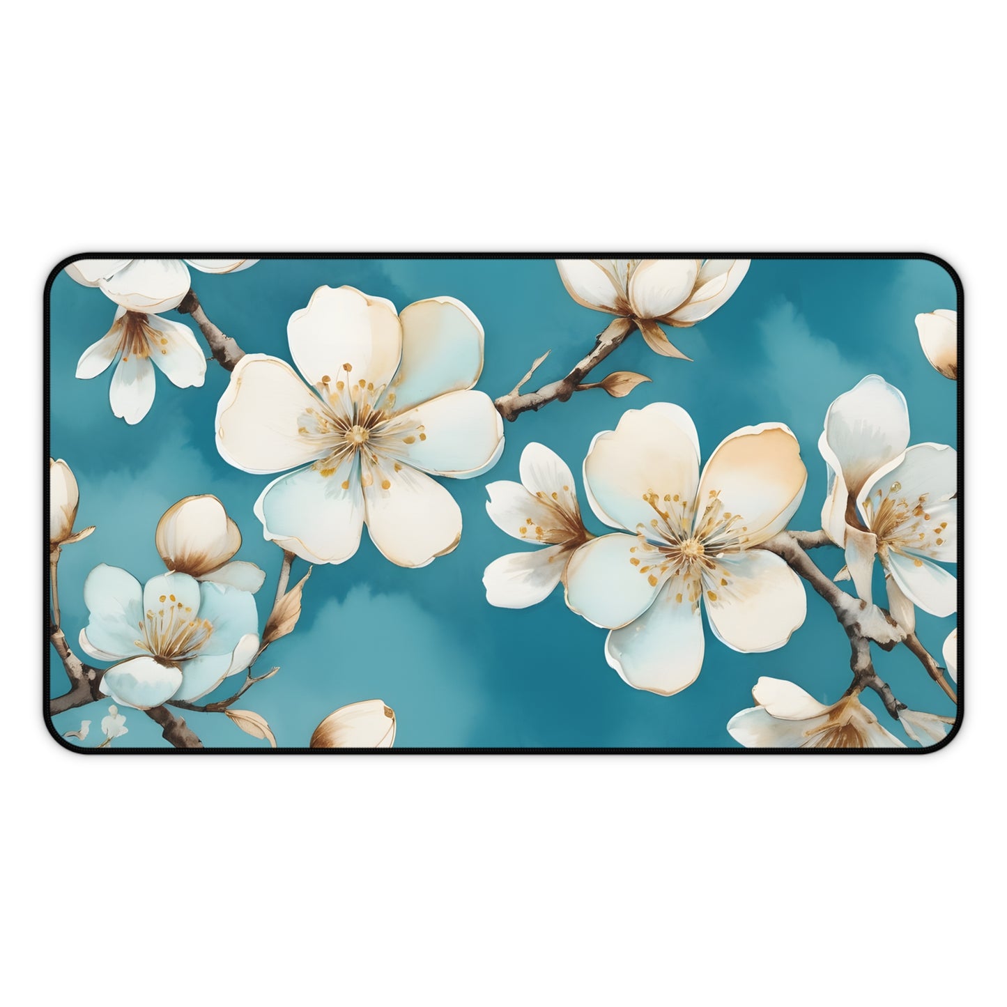 Blooming Serenity Desk Mat/Floral Mouse Pad/Flower Mouse Pad/Anti-Slip Mouse Pad/Durable Mouse Pad/Gaming Mouse Pad