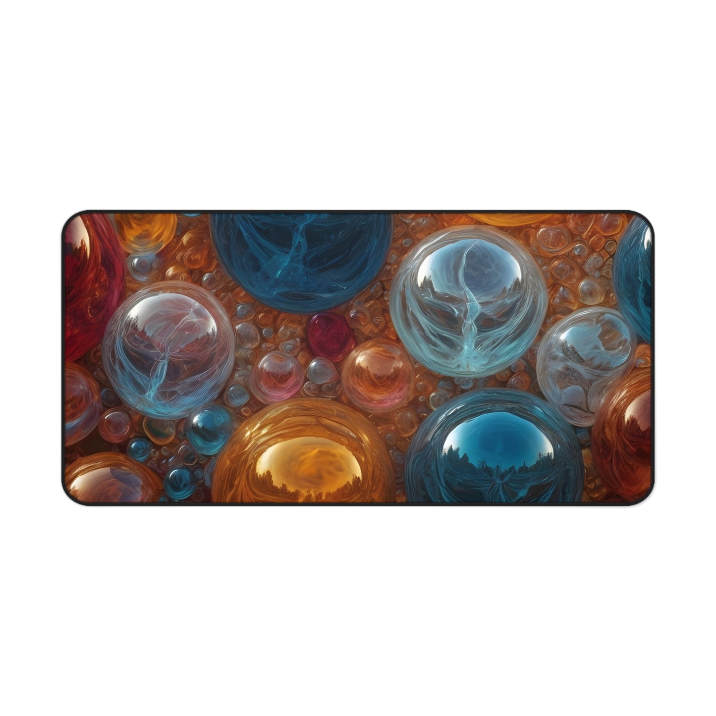 Orbs of Color Desk Mat/Abstract Art Mouse Pad/Modern Art Mouse Pad/Anti-Slip Mouse Pad/Durable Mouse Pad/Gaming Mouse Pad