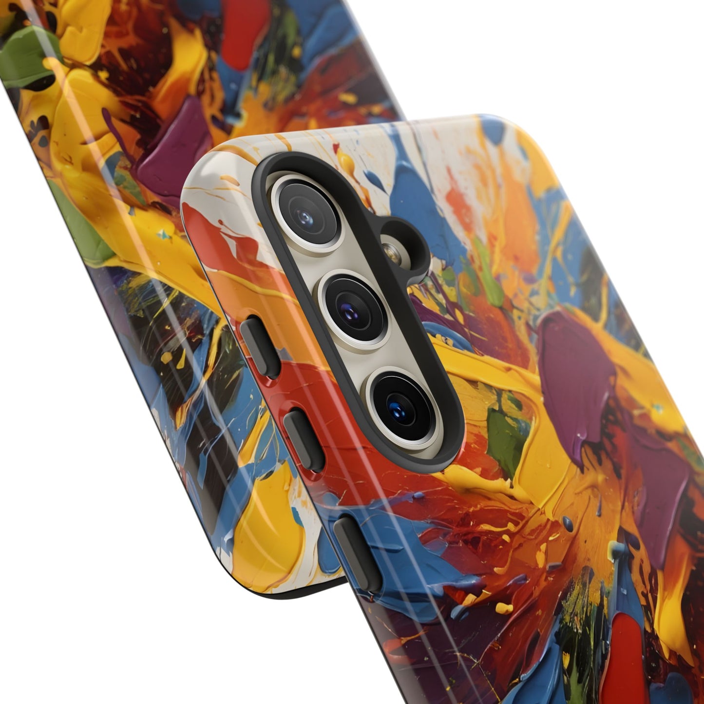 Color Splash Paint Splatter Phone Case |compatible with Samsung|Abstract Art Case|Colorful Protective Cover|Artistic Gift|Vibrant Design