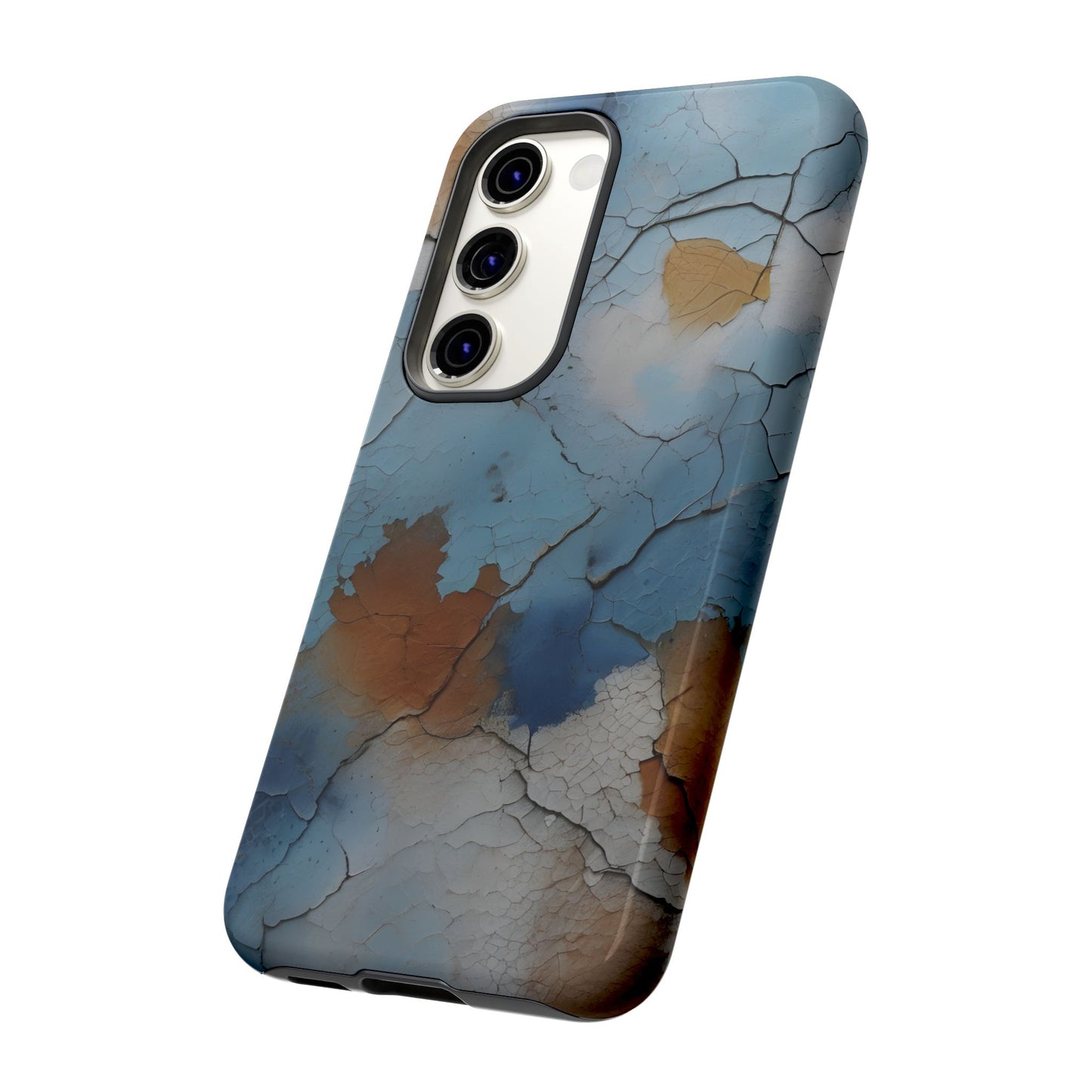 Cracked Paint Abstract Phone Case/Compatible with Samsung / Gift / Gift for Her, Birthday Present, Stylish Protection