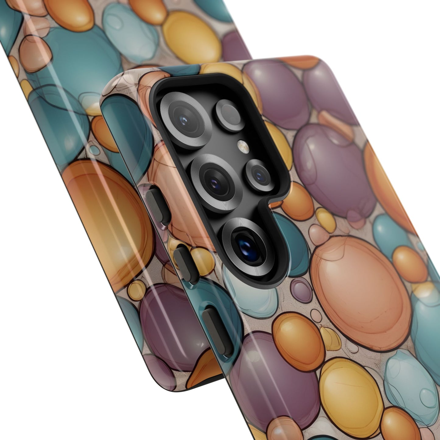 Playful Bubble Art Phone Case / Gift Phone Cover / Compatible with Samsung / Gift for Her, Bubble Art, Birthday Present, Stylish Protection
