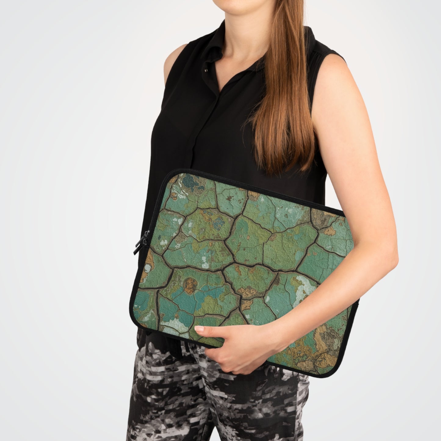 Cracked Desert Laptop Sleeve - Earthy Tablet Case, Unique Nature Design, Protective Cover, Stylish Tech Accessory