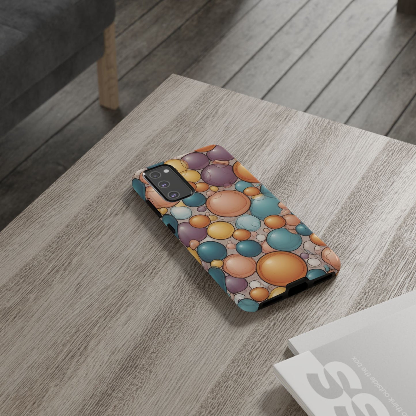 Playful Bubble Art Phone Case / Gift Phone Cover / Compatible with Samsung / Gift for Her, Bubble Art, Birthday Present, Stylish Protection