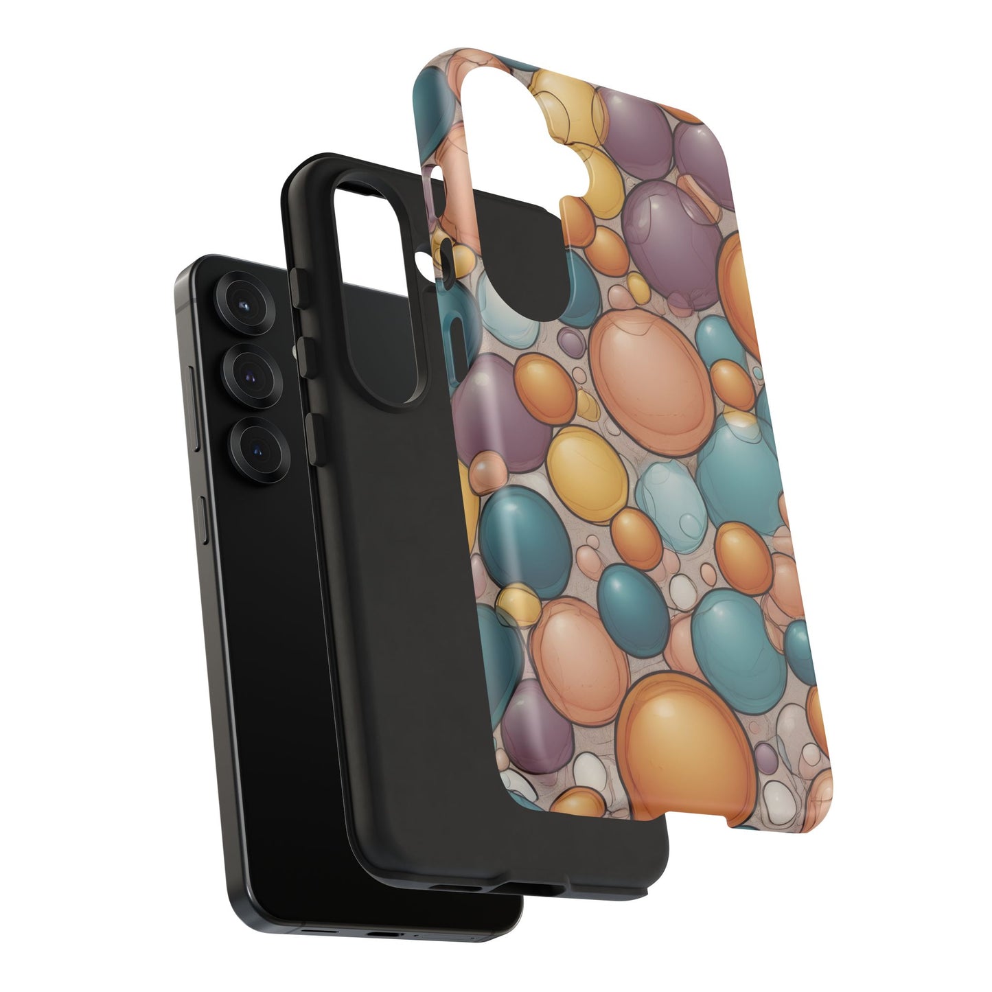 Playful Bubble Art Phone Case / Gift Phone Cover / Compatible with Samsung / Gift for Her, Bubble Art, Birthday Present, Stylish Protection