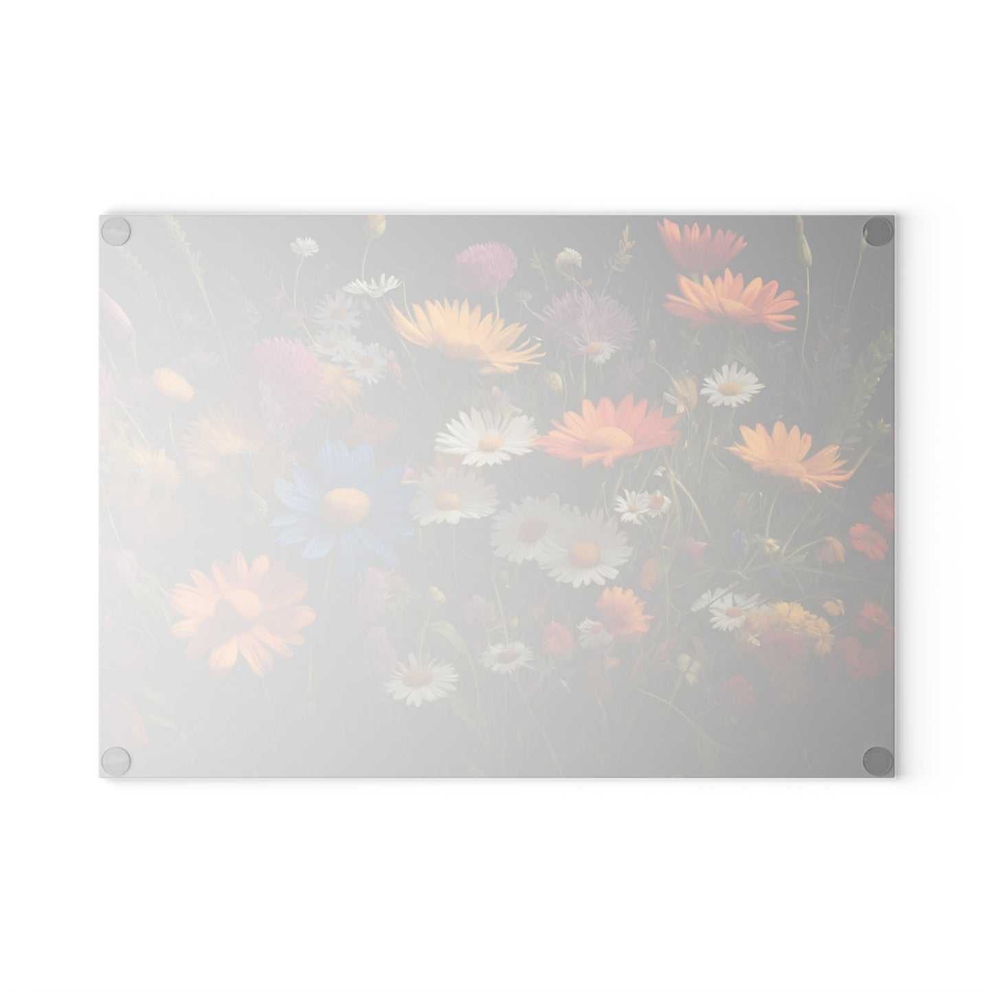 Vibrant Floral Cutting Board/Kitchen Cutting Board/Chopping Board/Large Cutting Board/Non-Slip Cutting Board/Durable Cutting Board