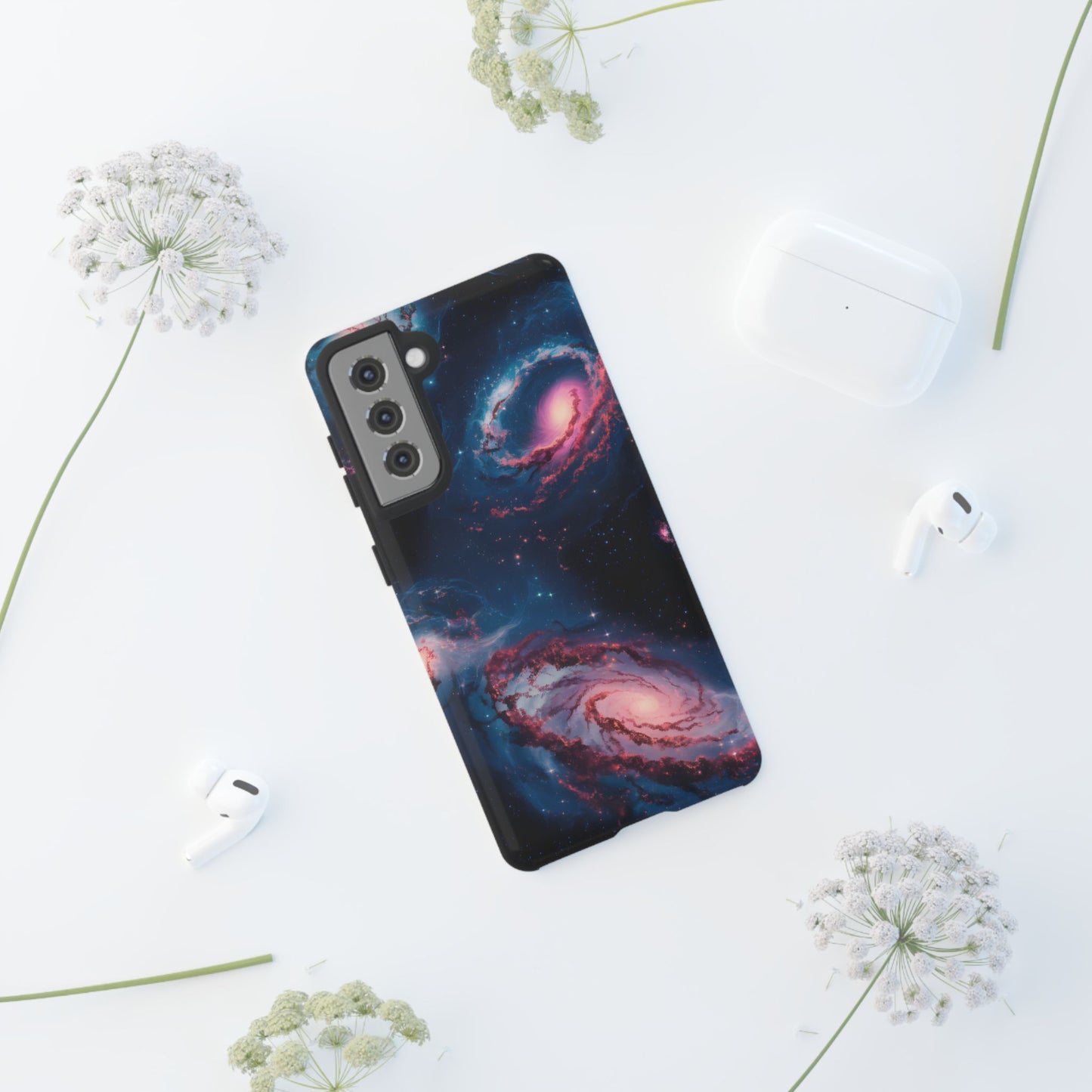Swirling Galaxies Glossy / Matte Phone Case / Compatible with Samsung / Gift / Birthday Present, Stylish Protection