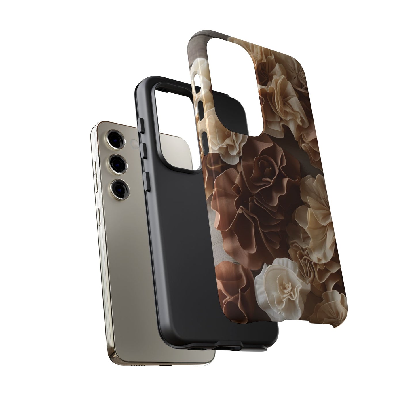 Delicate Fabric Flower Phone Case Cover/Compatible with Samsung/Gift/Gift for Her, Stylish Protection