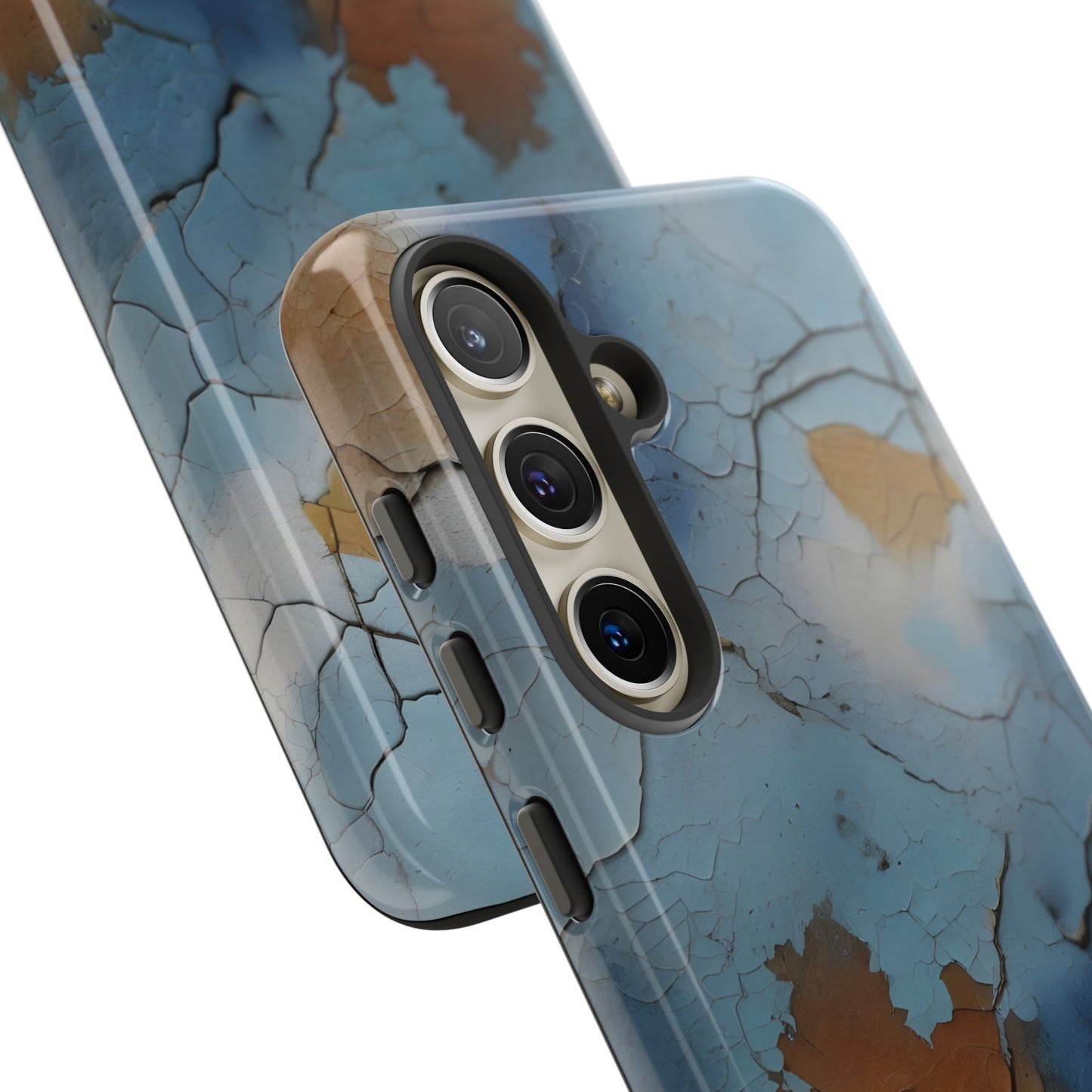 Cracked Paint Abstract Phone Case/Compatible with Samsung / Gift / Gift for Her, Birthday Present, Stylish Protection