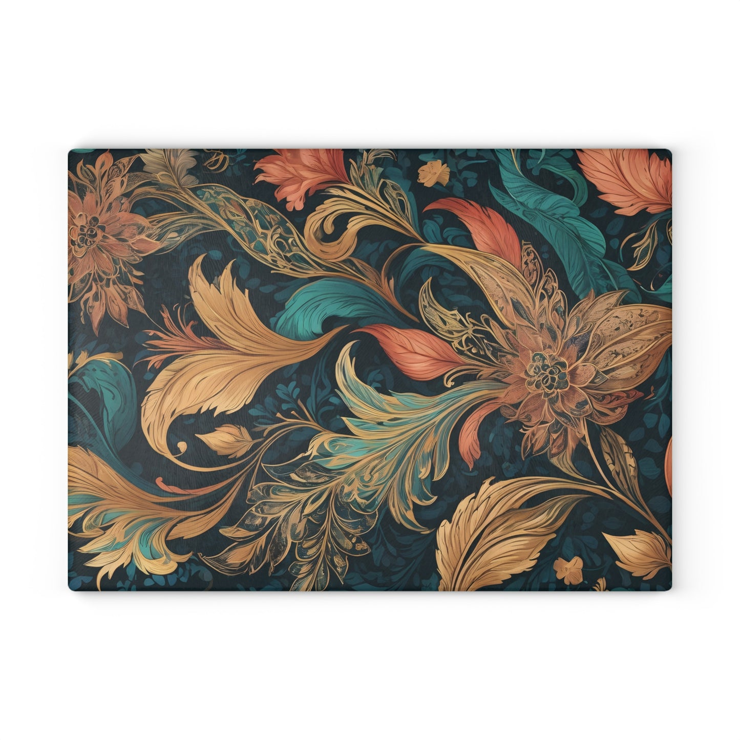 Opulent Floral Cutting Board/Luxury Cutting Board/Ornate Cutting Board/Large Cutting Board/Eco-Friendly Cutting Board/Non-Slip Cutting Board