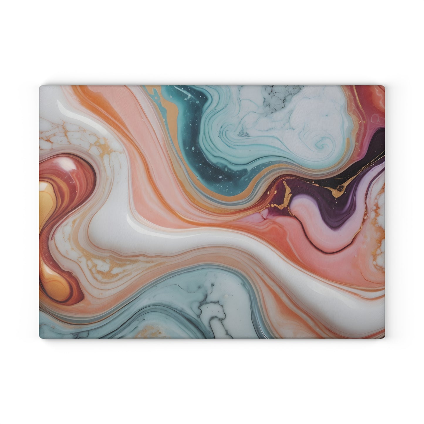 Swirling Colors Cutting Board/Abstract Art/Modern Art Cutting Board/Large Cutting Board/Non-Slip Cutting Board/Durable Cutting Board
