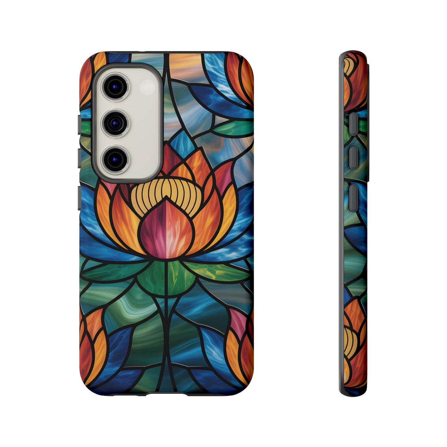 Vibrant Lotus Tough Phone Case Cover-Colorful Floral Design, Gift for Flower Lovers, Stylish Tech Accessories, Samsung compatible