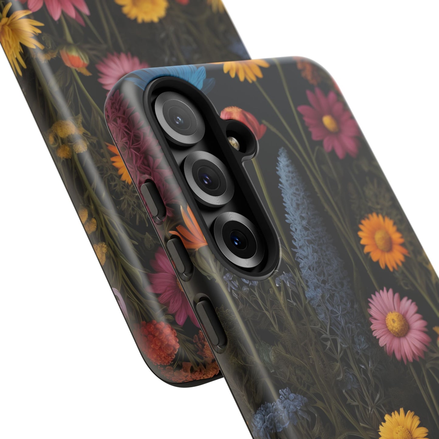Multicolored Wildflower Phone Case / Compatible with Samsung / Gift for Her, Flower Art, Birthday Present, Stylish Protection