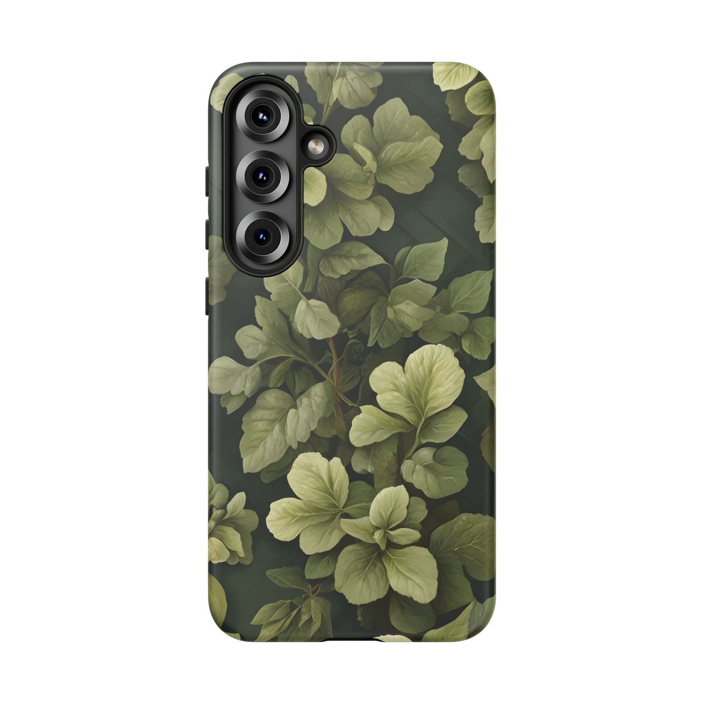 Stylish Green Leaf Samsung Phone Case - Durable & Trendy Design|Colorful Protective Cover|Artistic Gift|Vibrant Design