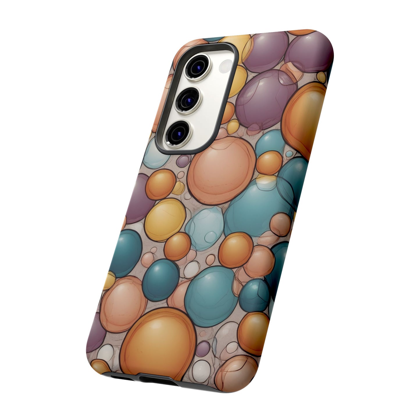 Playful Bubble Art Phone Case / Gift Phone Cover / Compatible with Samsung / Gift for Her, Bubble Art, Birthday Present, Stylish Protection