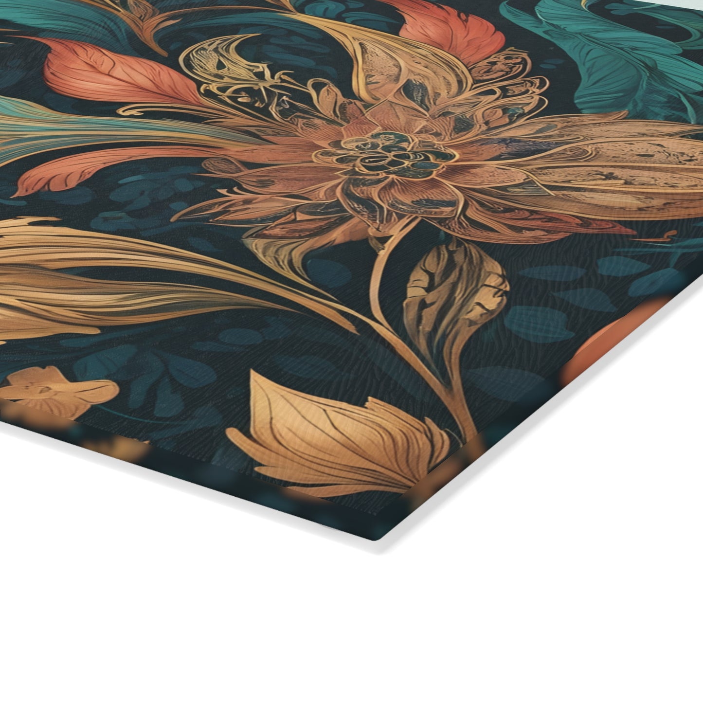 Opulent Floral Cutting Board/Luxury Cutting Board/Ornate Cutting Board/Large Cutting Board/Eco-Friendly Cutting Board/Non-Slip Cutting Board