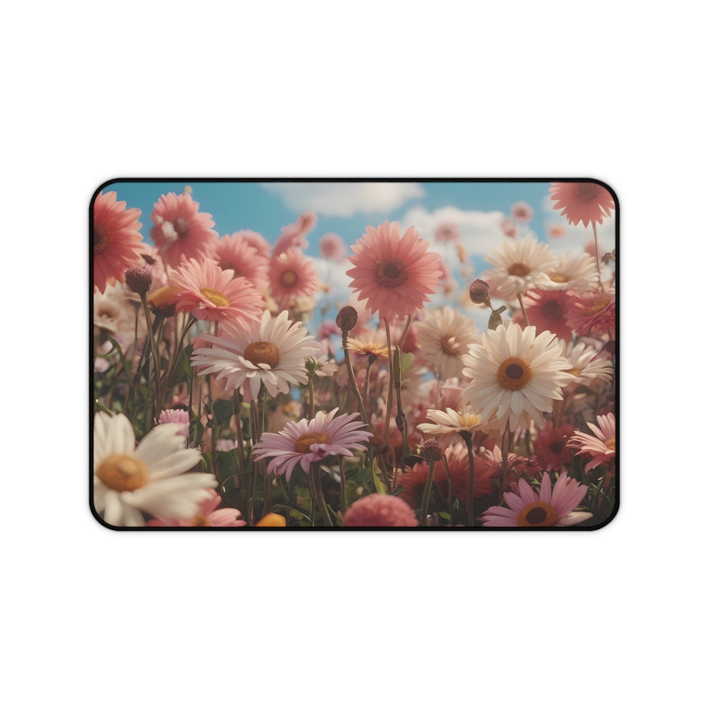 Blooming Daisy Desk Mat/Floral Mouse Pad/Flower Mouse Pad/Anti-Slip Mouse Pad/Durable Mouse Pad/Gaming Mouse Pad