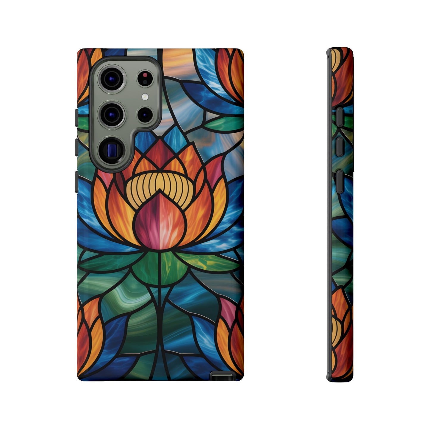 Vibrant Lotus Tough Phone Case Cover-Colorful Floral Design, Gift for Flower Lovers, Stylish Tech Accessories, Samsung compatible