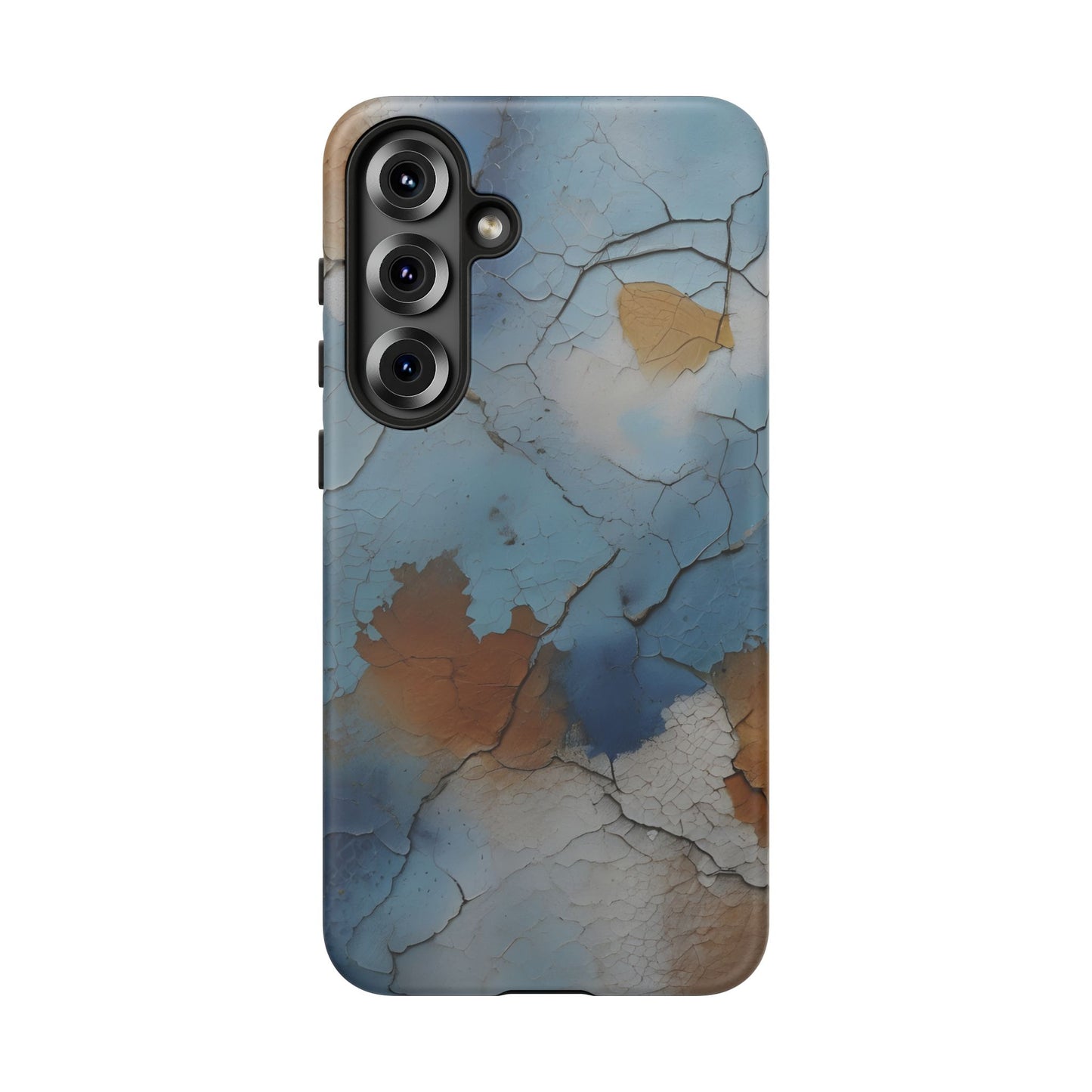 Cracked Paint Abstract Phone Case/Compatible with Samsung / Gift / Gift for Her, Birthday Present, Stylish Protection