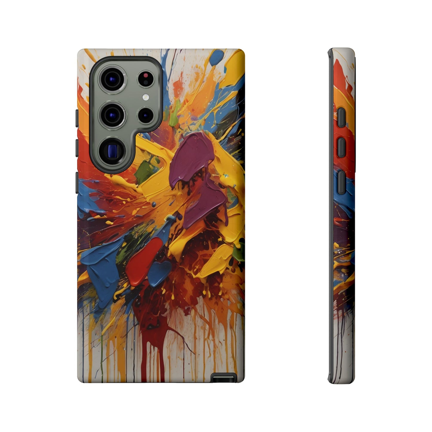 Color Splash Paint Splatter Phone Case |compatible with Samsung|Abstract Art Case|Colorful Protective Cover|Artistic Gift|Vibrant Design