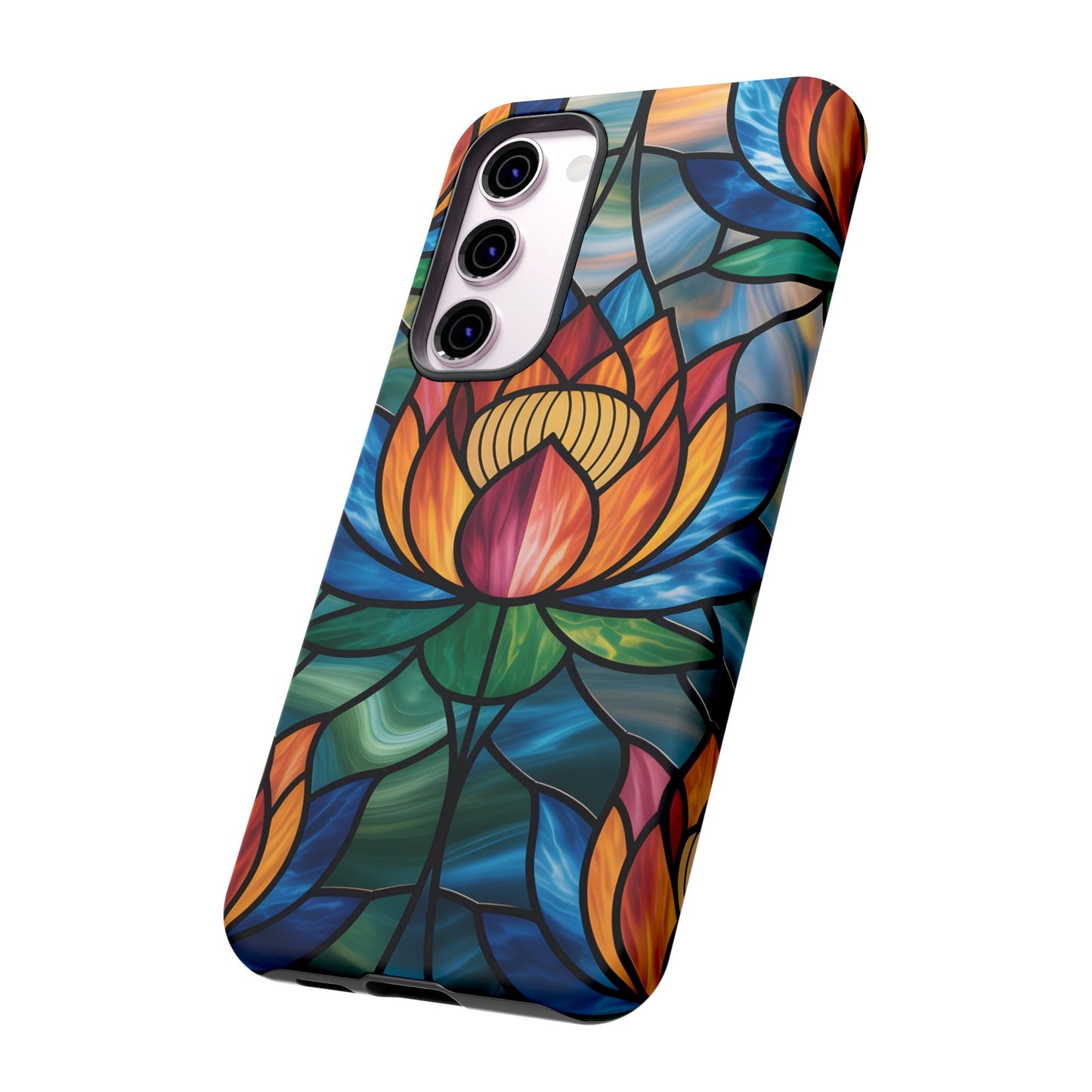 Vibrant Lotus Tough Phone Case Cover-Colorful Floral Design, Gift for Flower Lovers, Stylish Tech Accessories, Samsung compatible