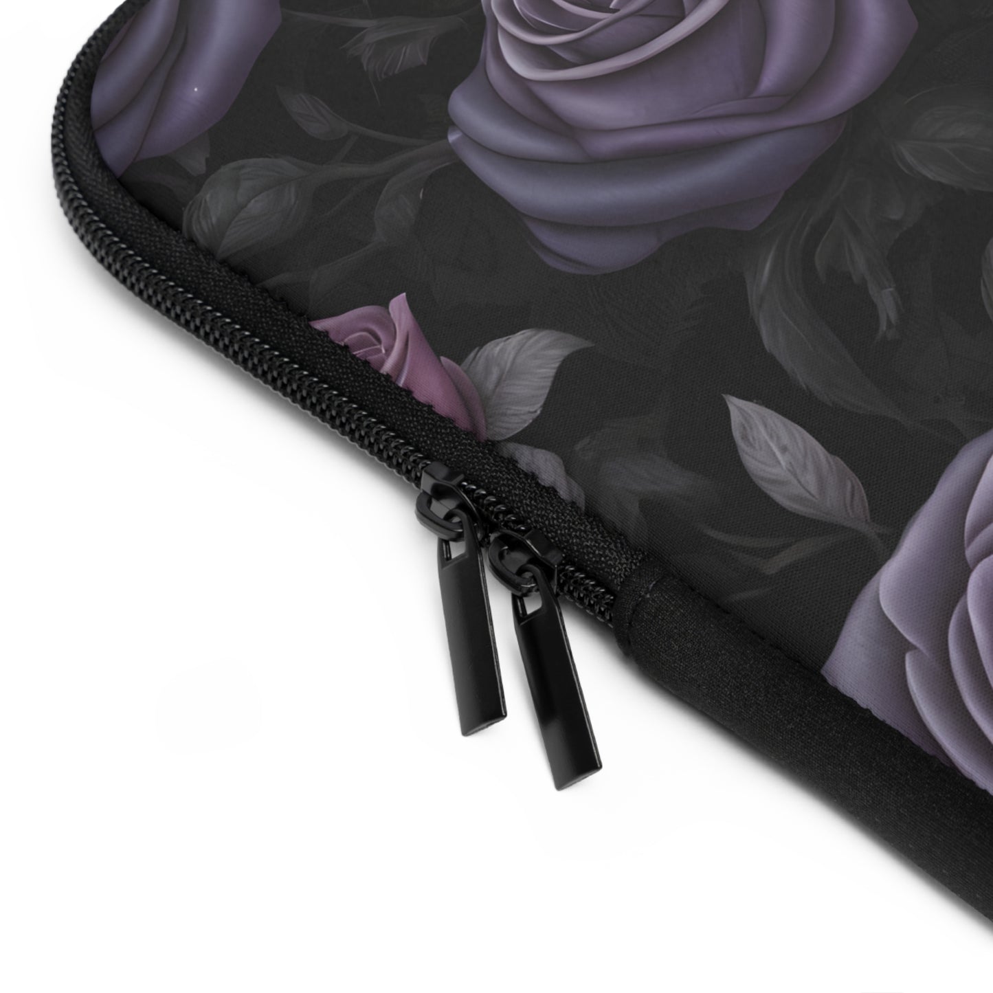 Purple Rose Laptop Sleeve - Floral Tablet Case, Elegant Rose Design, Protective Cover / Colorful Artistic Design Cover, Stylish Tech Accessory