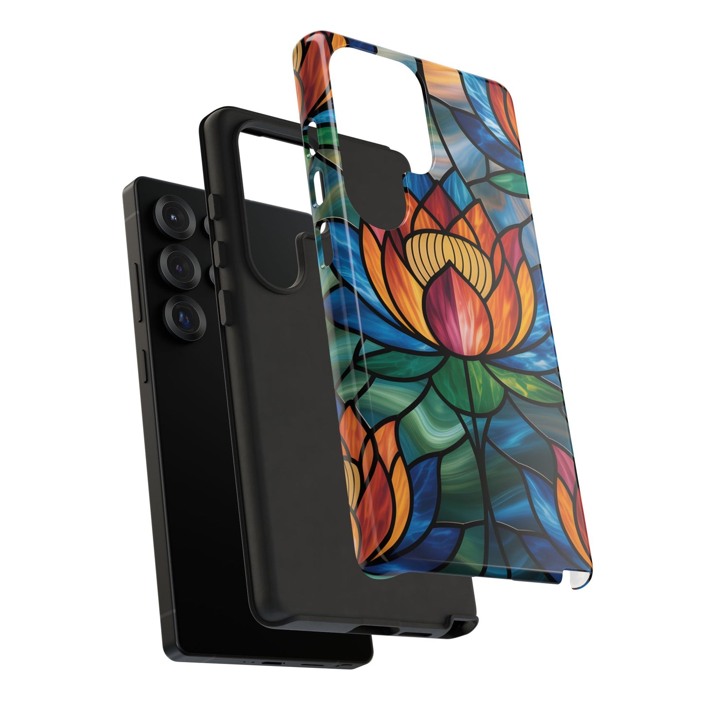 Vibrant Lotus Tough Phone Case Cover-Colorful Floral Design, Gift for Flower Lovers, Stylish Tech Accessories, Samsung compatible