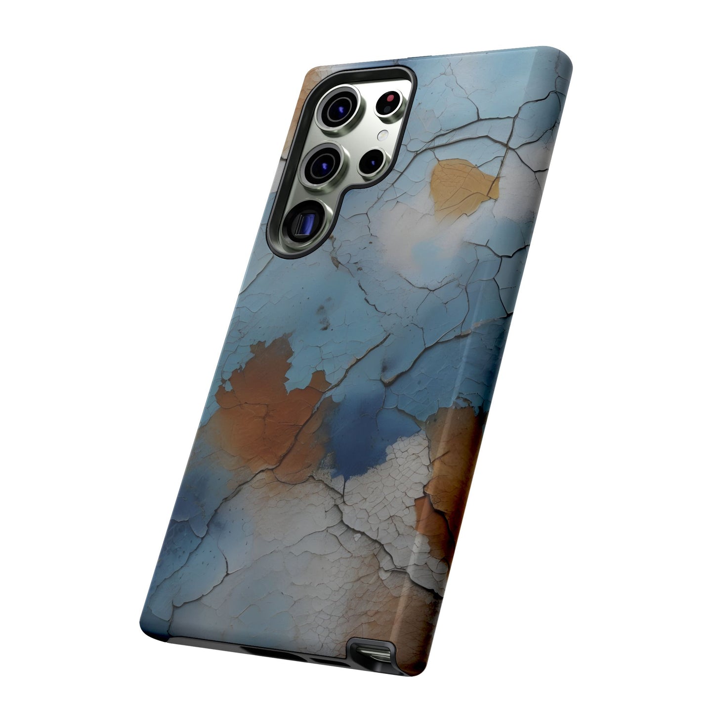 Cracked Paint Abstract Phone Case/Compatible with Samsung / Gift / Gift for Her, Birthday Present, Stylish Protection