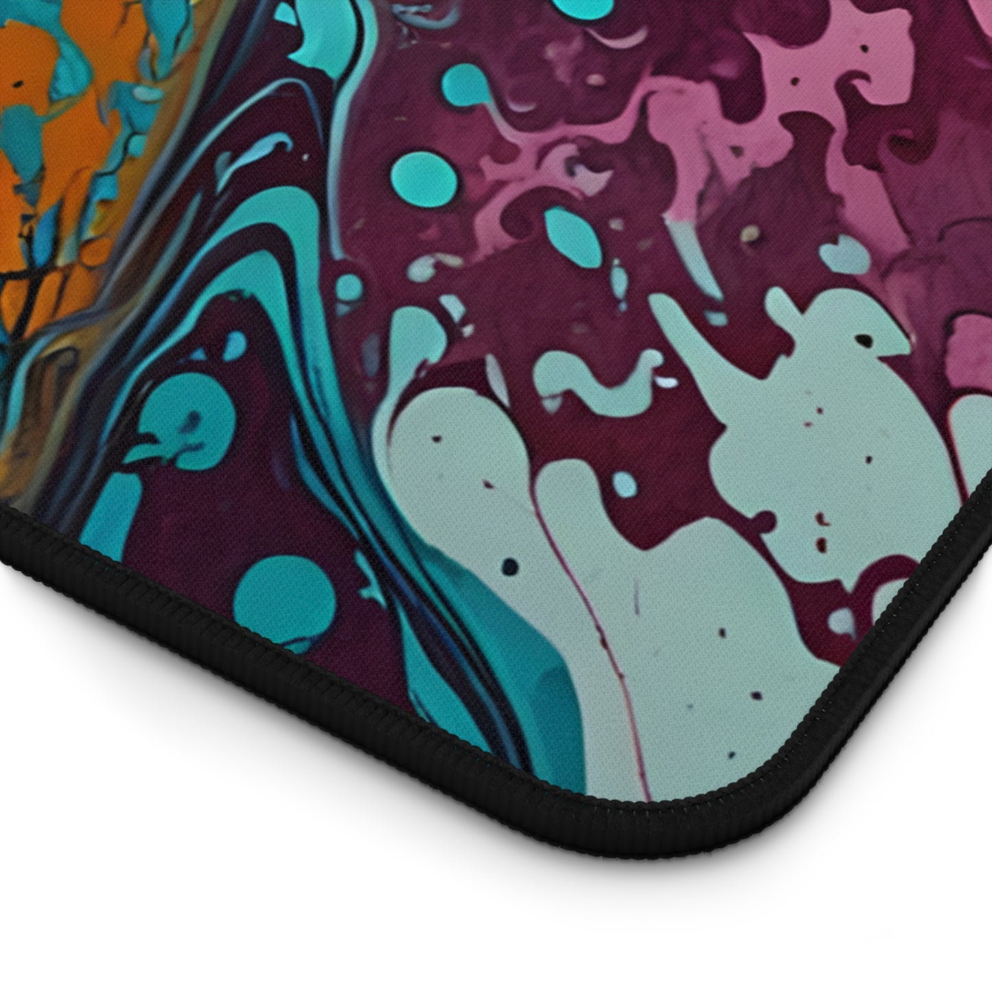 Swirling Colors Desk Mat/Abstract Art Mouse Pad/Fluid Art Mouse Pad/Large Desk Mat/Anti-Slip Mouse Pad/Gaming Mouse Pad