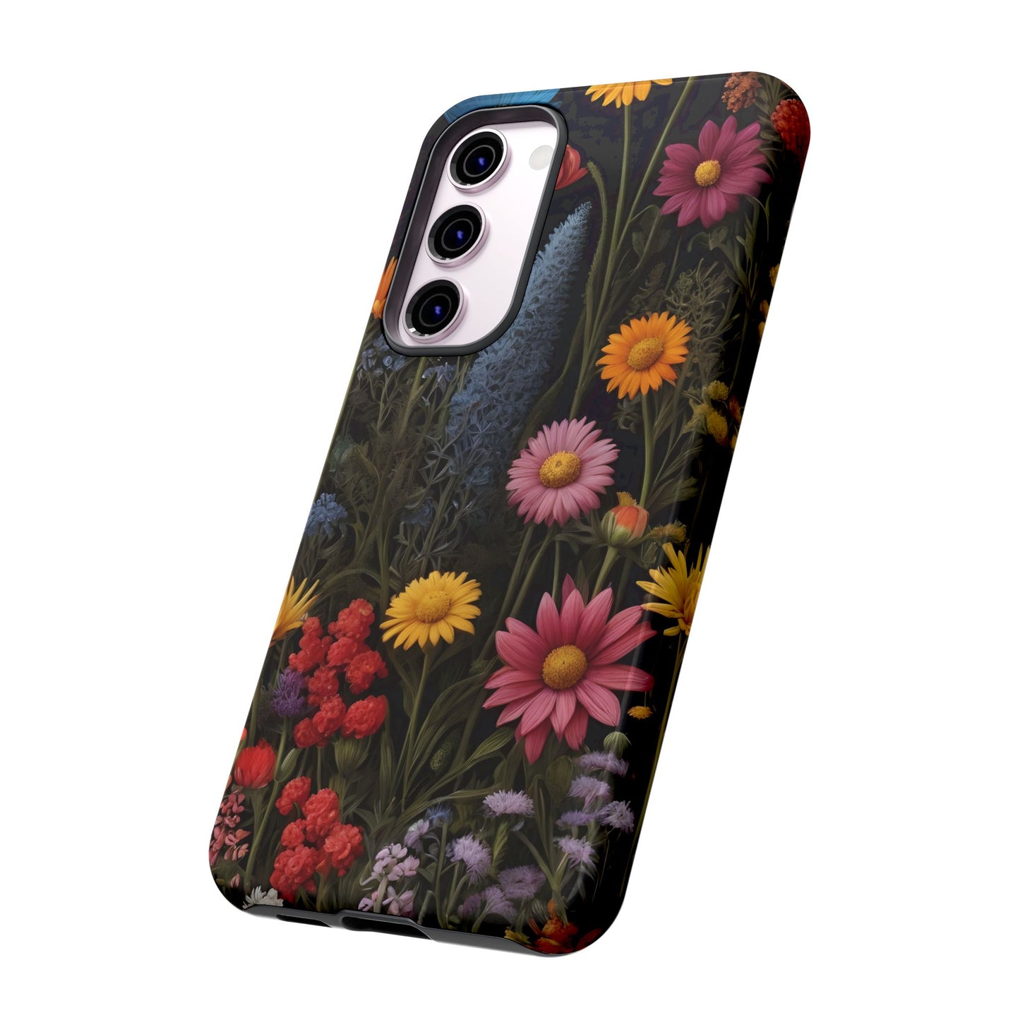 Multicolored Wildflower Phone Case / Compatible with Samsung / Gift for Her, Flower Art, Birthday Present, Stylish Protection
