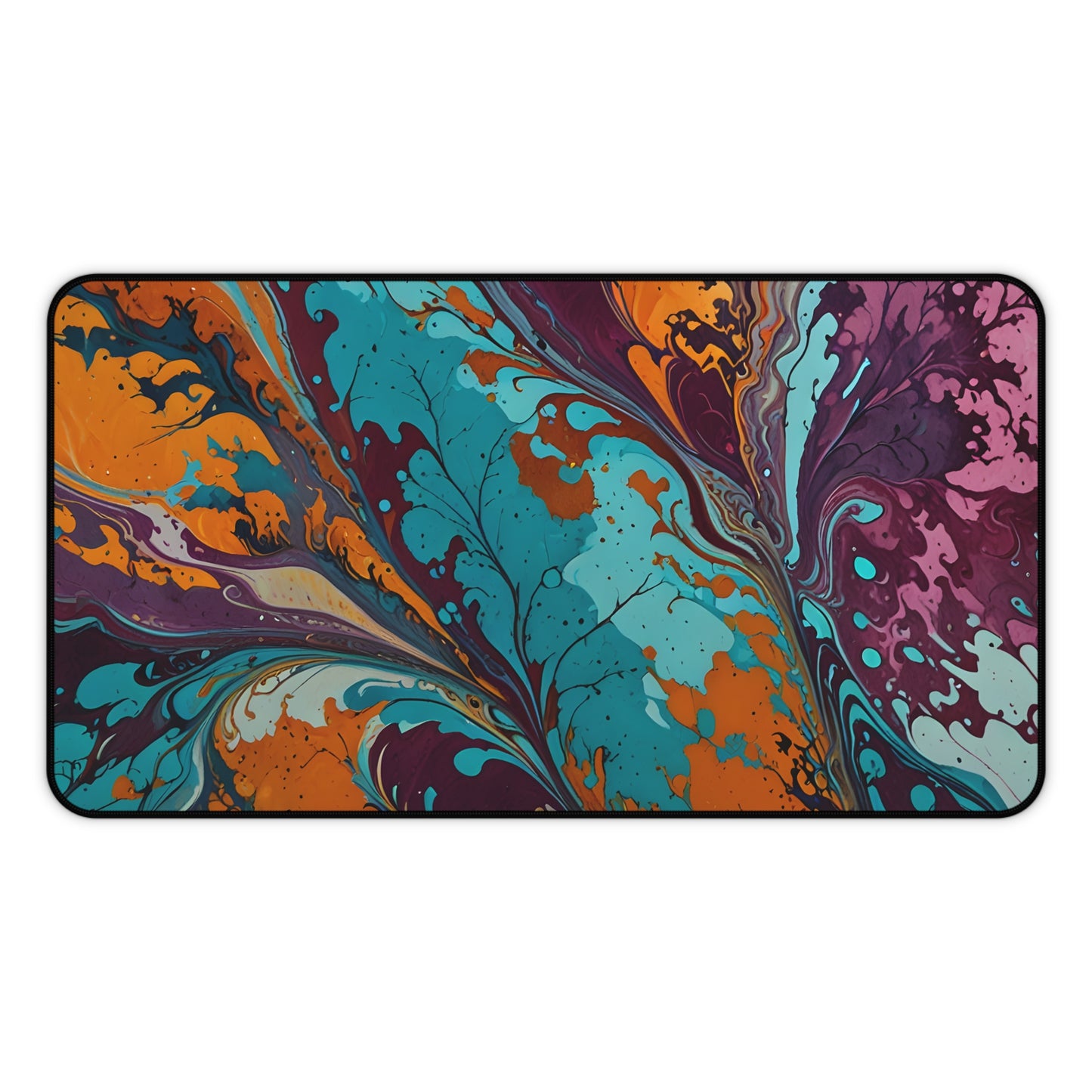 Swirling Colors Desk Mat/Abstract Art Mouse Pad/Fluid Art Mouse Pad/Large Desk Mat/Anti-Slip Mouse Pad/Gaming Mouse Pad