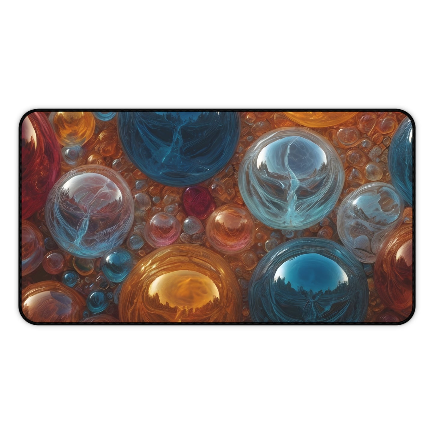 Orbs of Color Desk Mat/Abstract Art Mouse Pad/Modern Art Mouse Pad/Anti-Slip Mouse Pad/Durable Mouse Pad/Gaming Mouse Pad